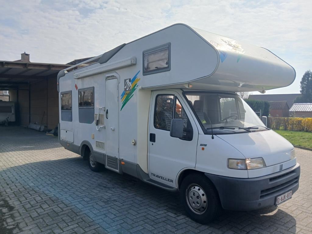 Luxe mobilhome Knaus Traveller, Caravanes & Camping, Camping-cars, Fiat, Télévision, Particulier, Fiat