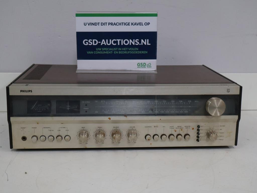 Vintage Philips Stereo-Receiver, Niet ingevuld, Niet ingevuld, Niet ingevuld