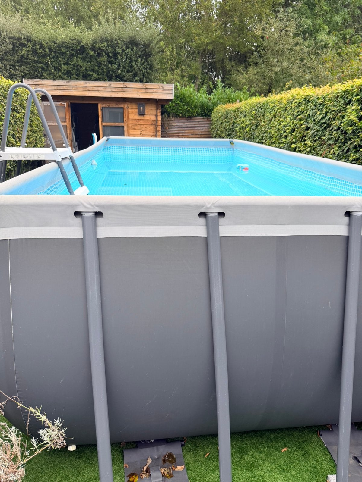 Intex zwembad incl warmtepomp, Tuin en Terras, Ophalen, Zo goed als nieuw