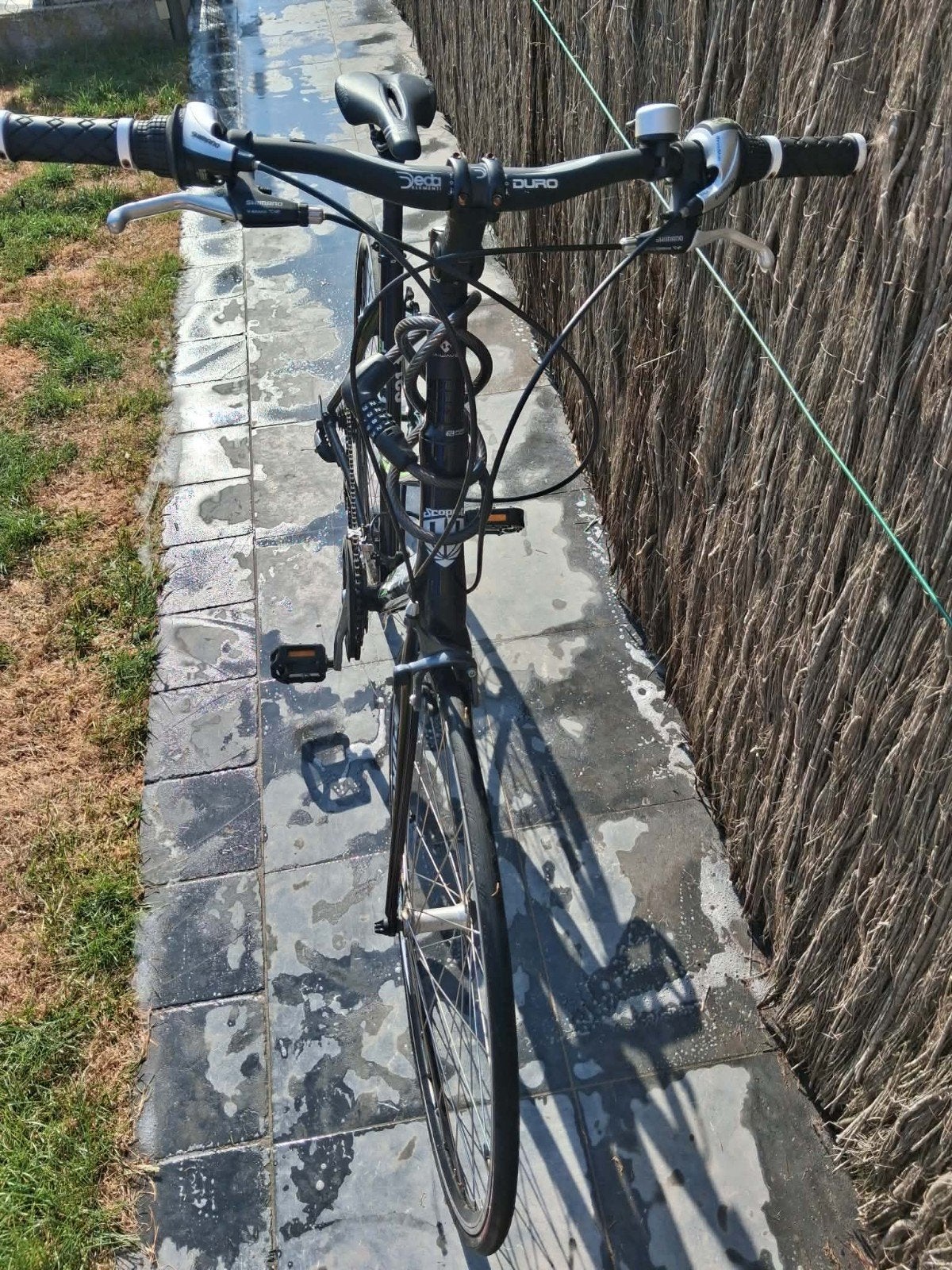 Sportieve damesfiets, Ophalen