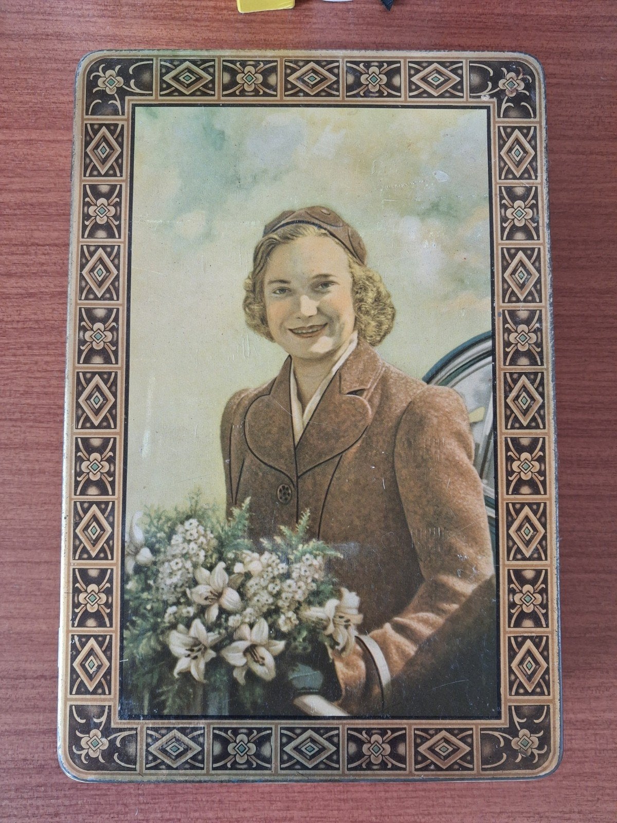 vintage koekenblik DBF Antwerpen, Verzamelen, Ophalen, Gebruikt, Overige merken