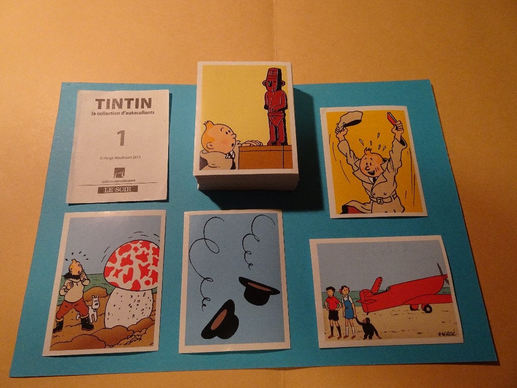 109 Images Panini - Le Soir - Tintin, Enlèvement ou Envoi, Tintin, Neuf, Image, Affiche ou Autocollant