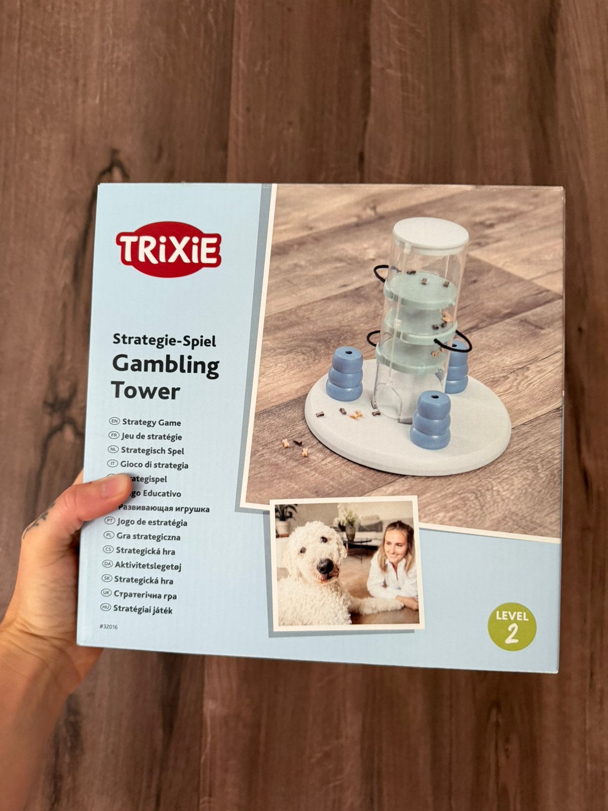 TRIXIE Gambling Tower – strategiespel voor honden – Level 2, Dieren en Toebehoren, Ophalen of Verzenden, Zo goed als nieuw, Trixie