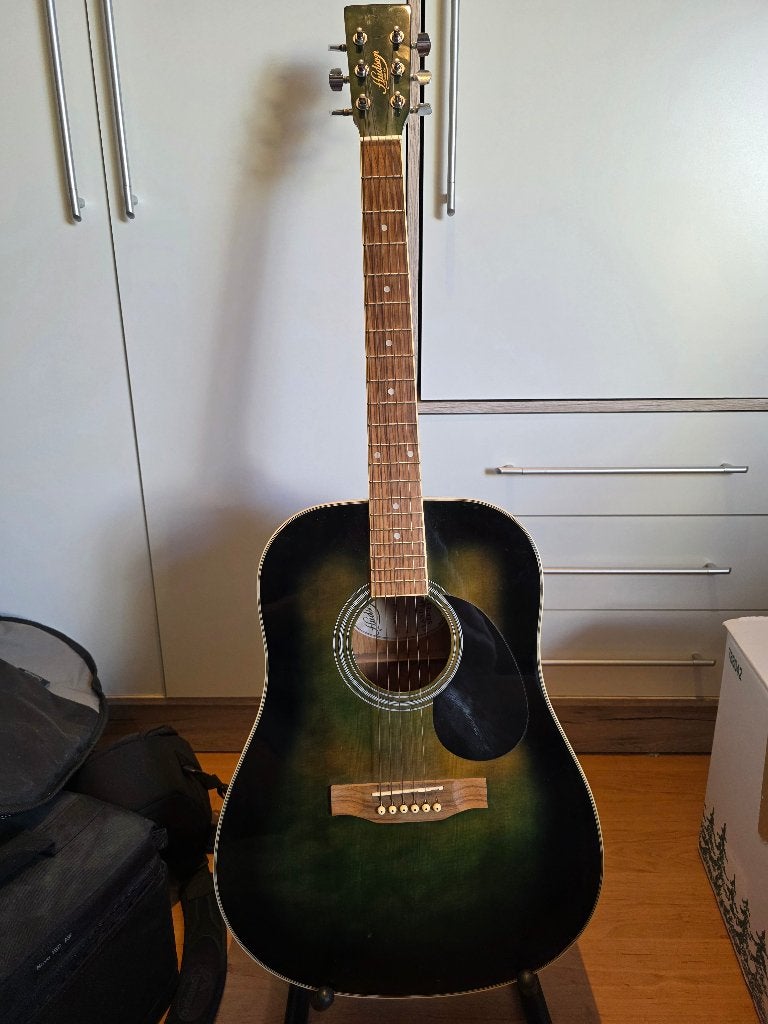 Hudson akoestische gitaar, Muziek en Instrumenten, Ophalen, Gebruikt, Western- of Steelstringgitaar