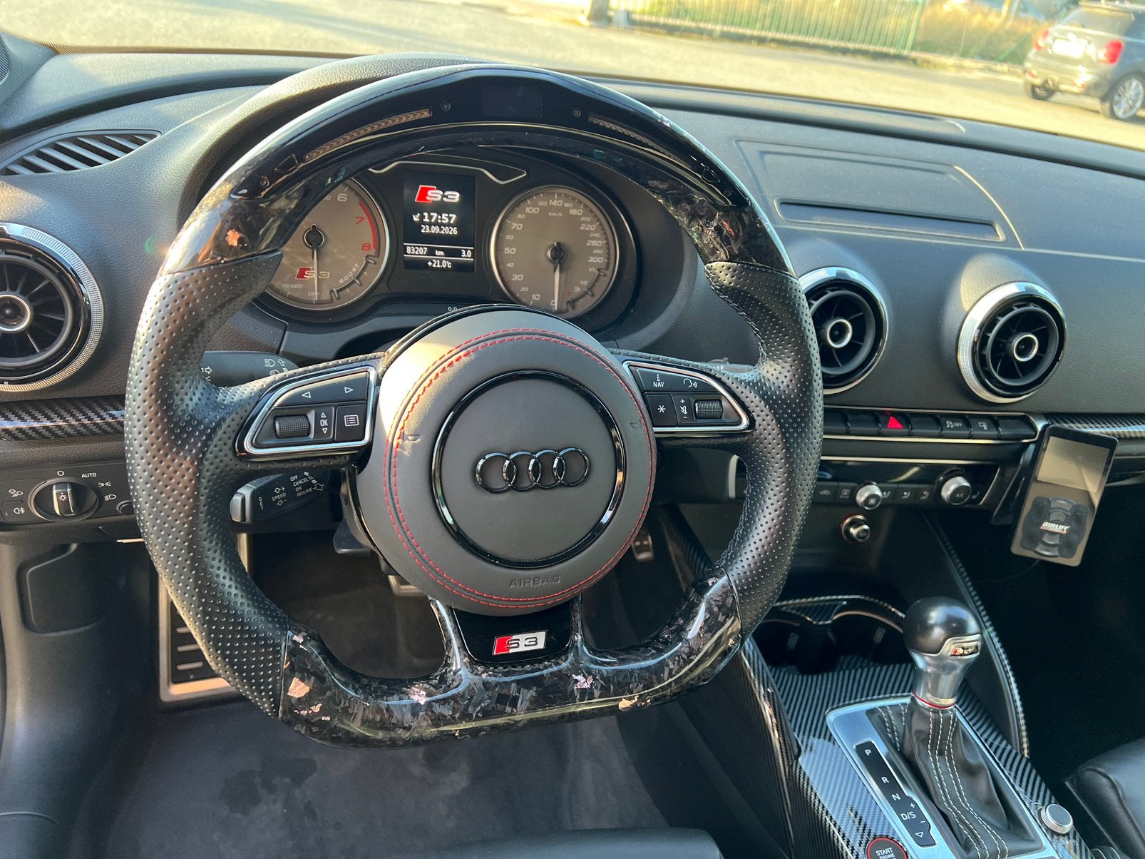 Carbon Forged Led Stuur • Audi A3/S3/Rs3/Q2, Auto-onderdelen, Ophalen, Gebruikt, Audi
