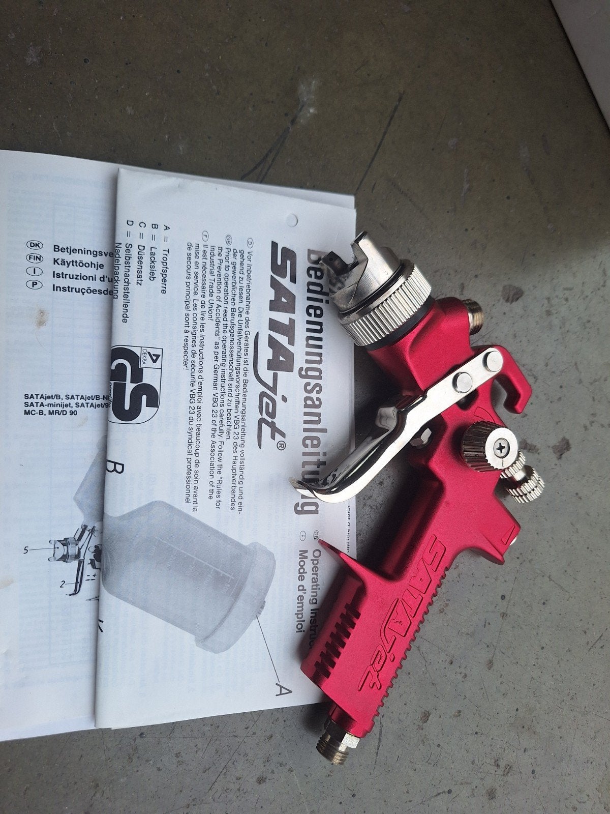 Spuitpistool  Sata Satajet, Doe-het-zelf en Bouw, Verf, Beits en Lak, Minder dan 5 liter, Ophalen, Nieuw, Lak