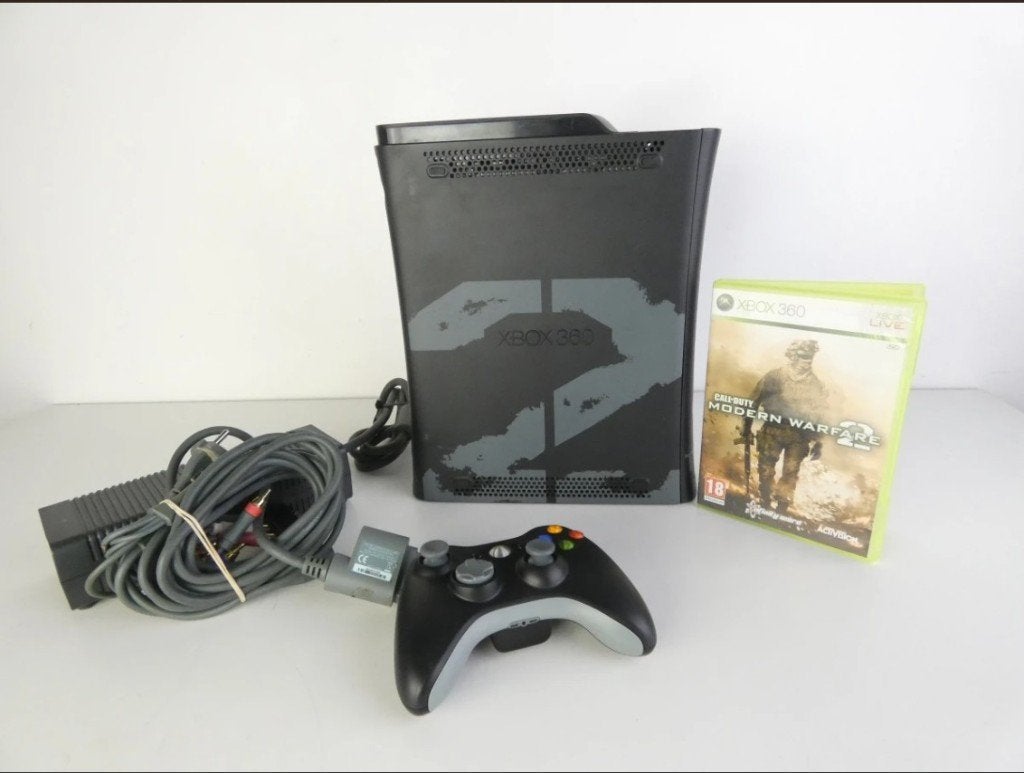 Console Xbox 360 MW2 en édition limitée, Consoles de jeu & Jeux vidéo, Enlèvement ou Envoi, Avec 1 manette, Utilisé, 360 Arcade ou Core