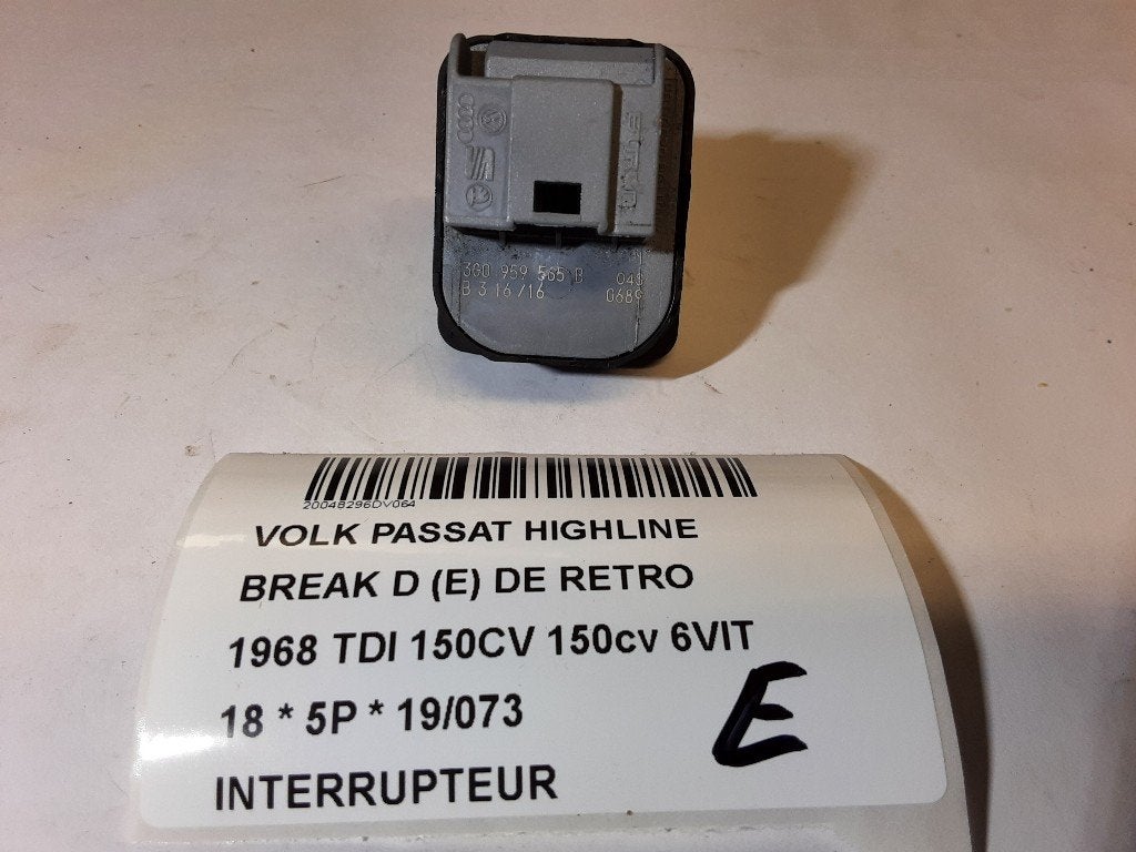 SCHAKELAAR Volkswagen Passat Variant (3G5) (3G0959565B), Auto-onderdelen, Gebruikt, Volkswagen, Volkswagen AG, Kundenbetreuung@volkswagen.de