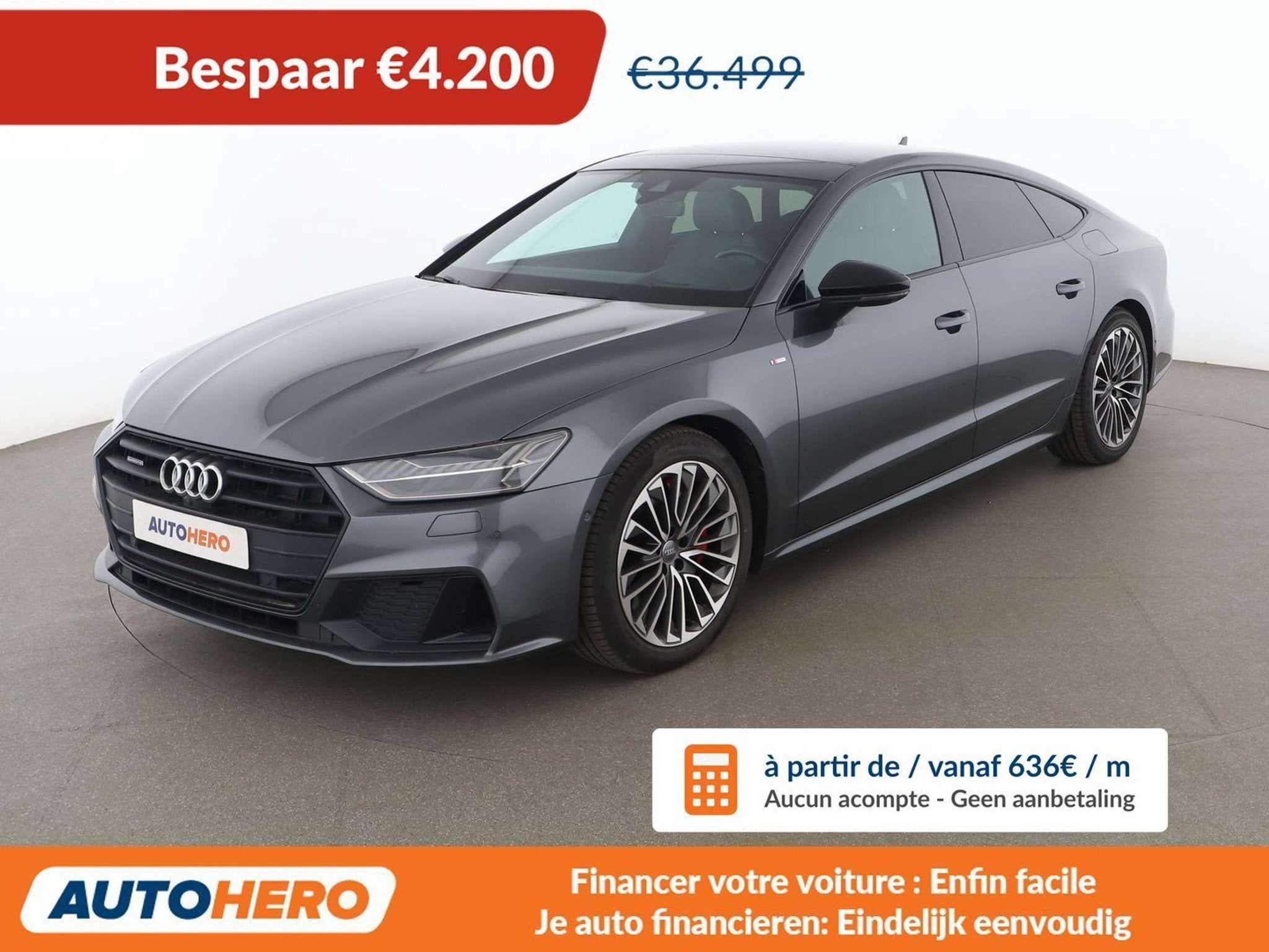 Audi A7 55 TFSIe quattro (année de construction 2020), Autos, Argent ou Gris, Achat, Euro 6, 367 ch
