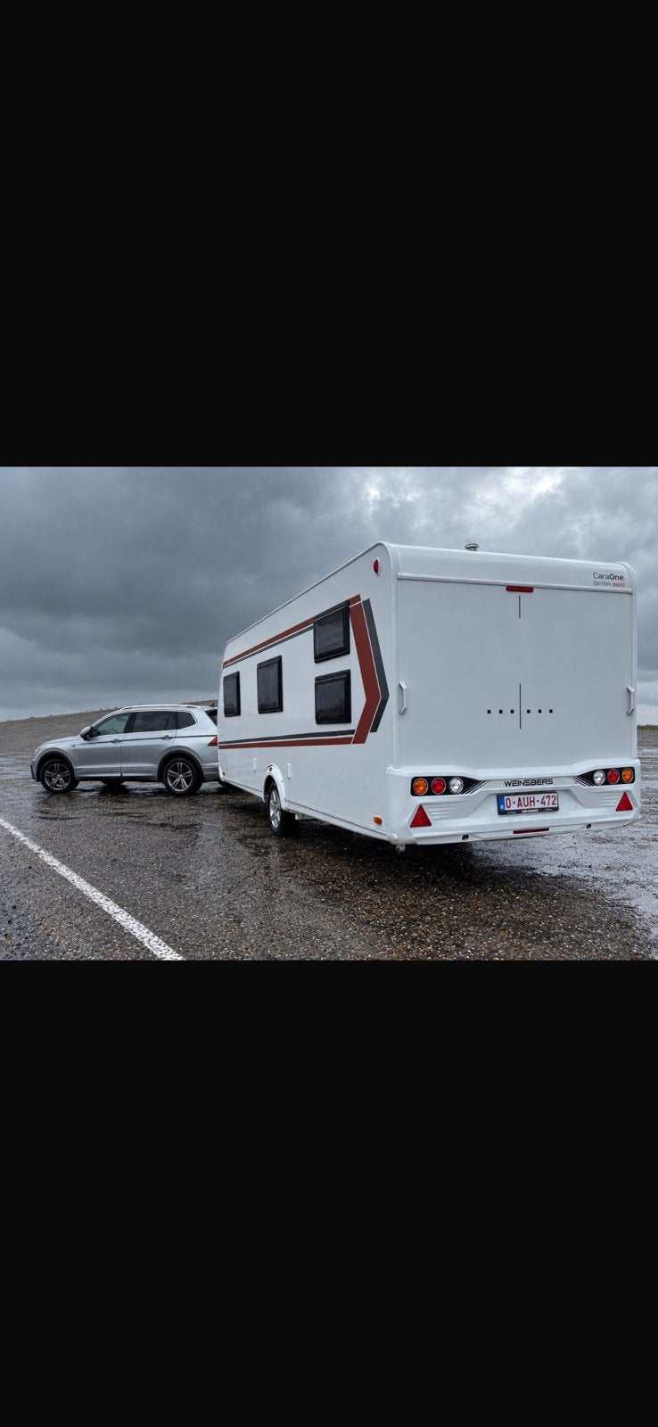 Weinsberg CaraOne 550 QDK Hot, Caravans en Kamperen, Overige merken, Mover, Standaardzit, Dwarsbed