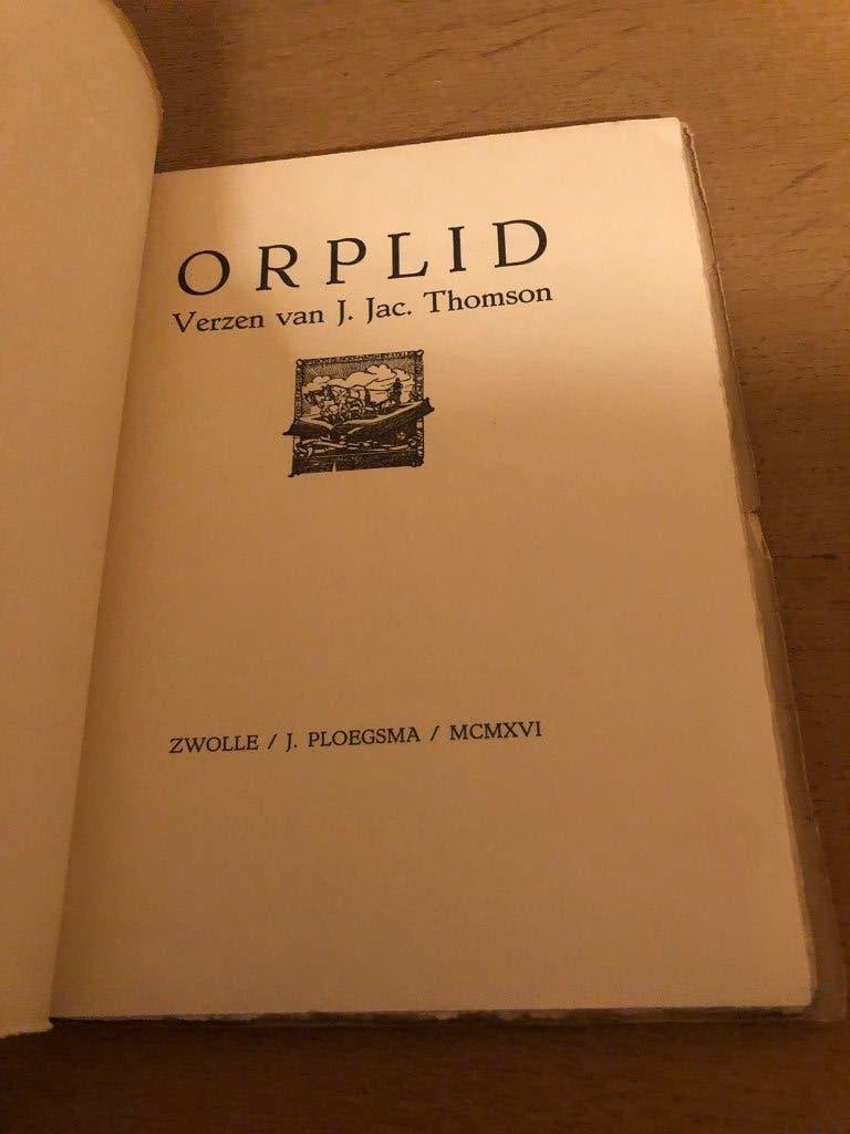 Gedichten Orplid, Verzen van J. Jac. Thomson, Gelezen, J. Jac. Thomson, Ophalen of Verzenden, Eén auteur