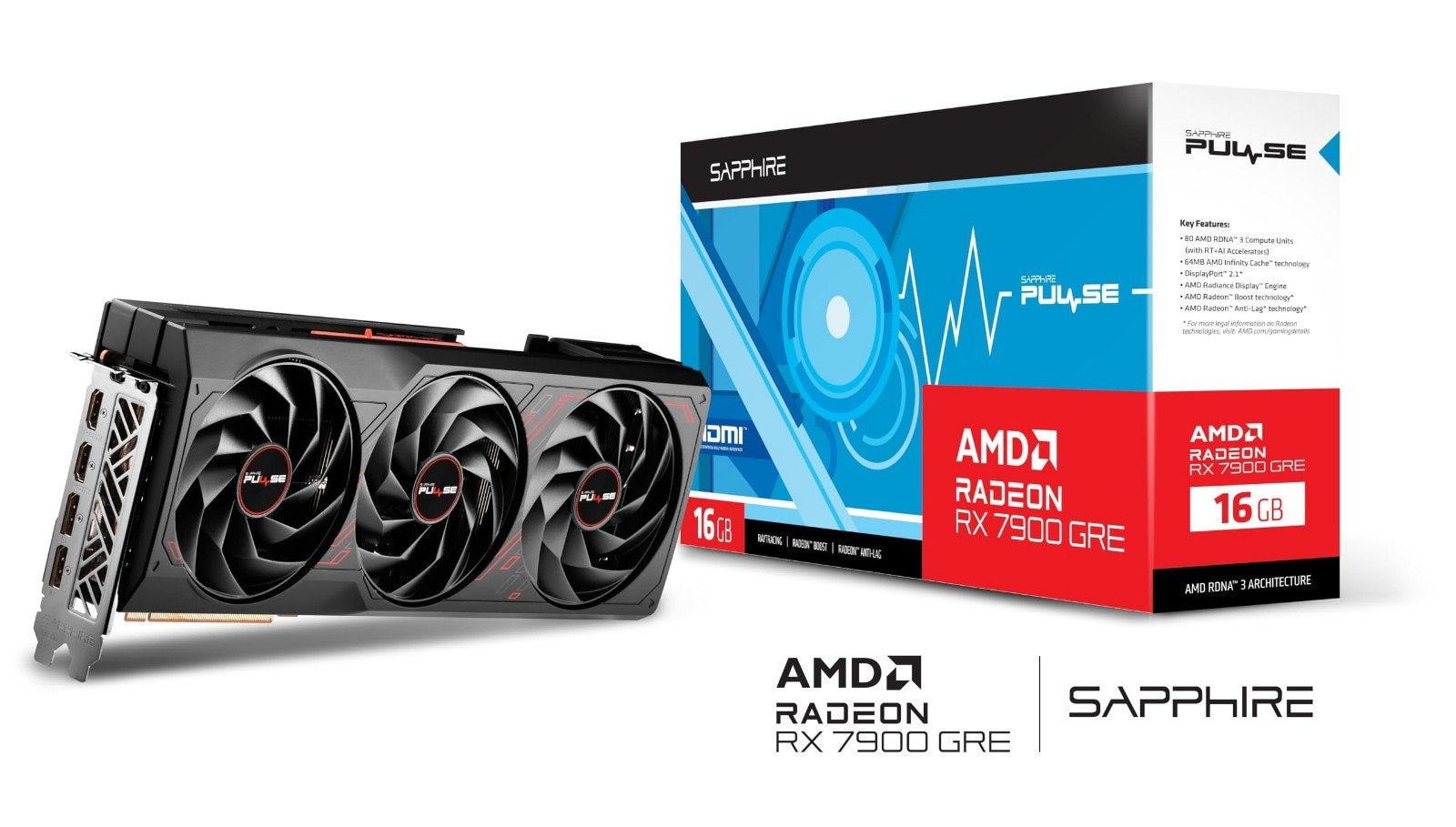AMD RX 7900 gre 16GB VRAM, Computers en Software, Videokaarten, AMD, GDDR6, PCI-Express 4, Ophalen of Verzenden