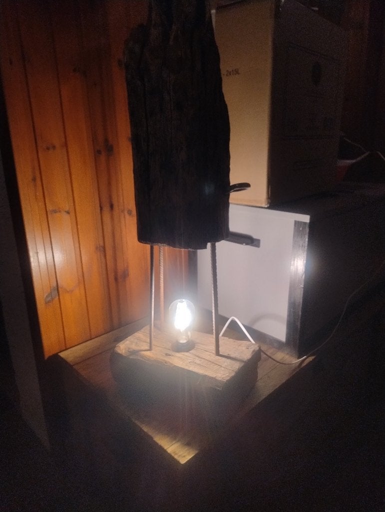 stoere lamp, 60 cm, E27 (groot), Overige kleuren, Handgemaakt