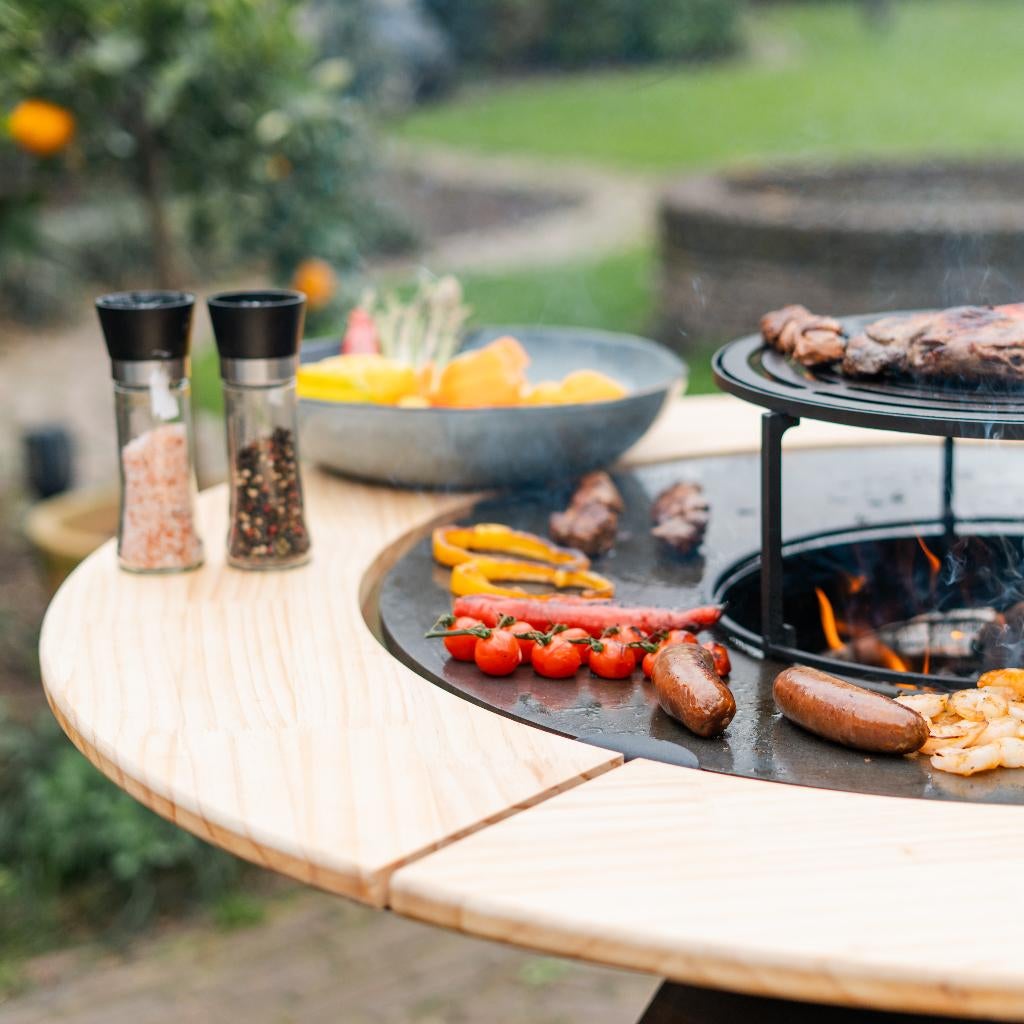 bbq plancha Companero XXL Cortenstaal met 80cm plaat 8mm NW, Ophalen of Verzenden, Nieuw, RJRoyal Living, Met accessoires