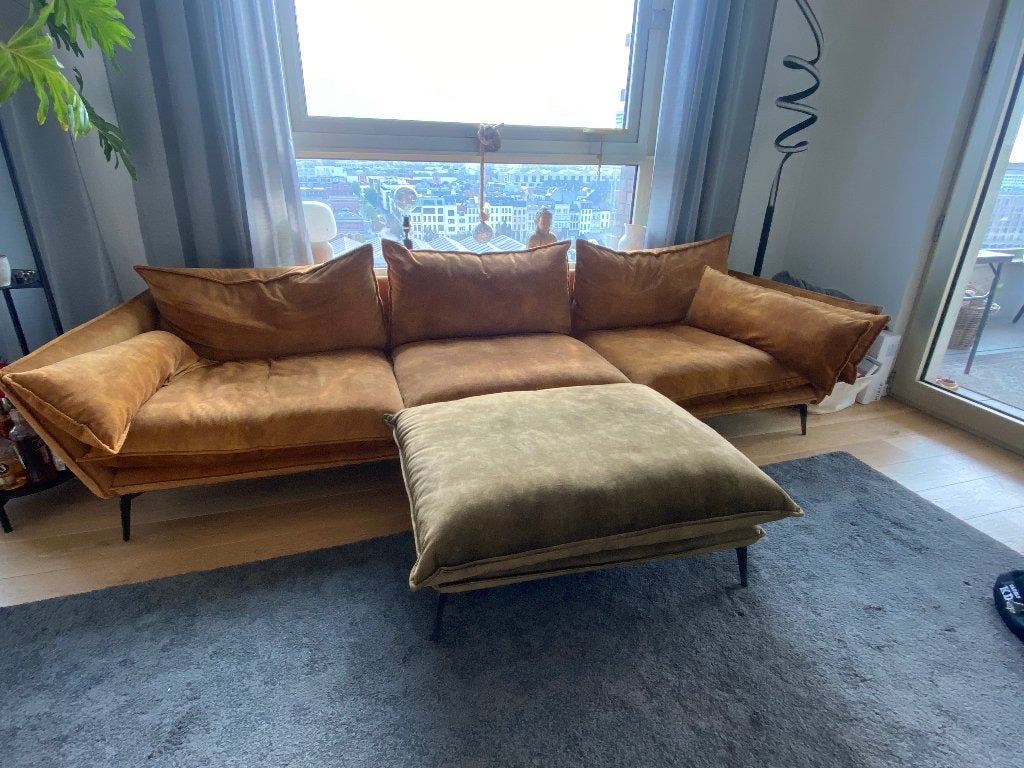 Zetel 4zits, Ophalen, 250 tot 300 cm, 75 tot 100 cm, Zo goed als nieuw