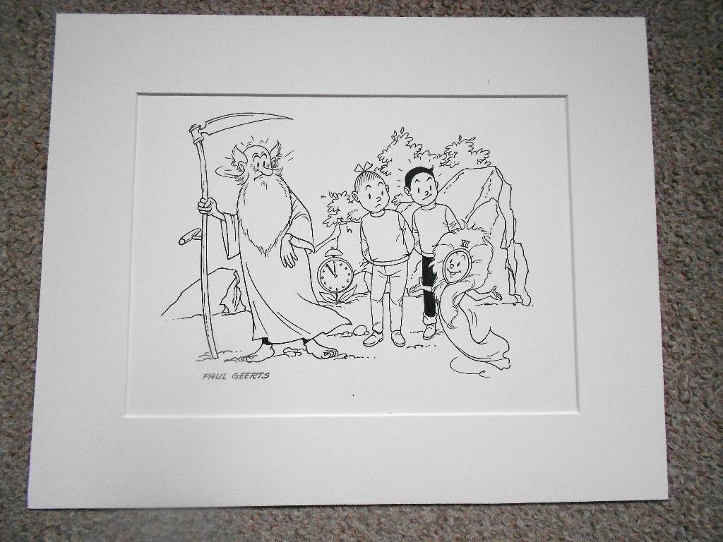 Suske en Wiske - Toffe Tiko - originele tekening Paul Geerts, Boeken, Ophalen of Verzenden, Nieuw, Paul Geerts