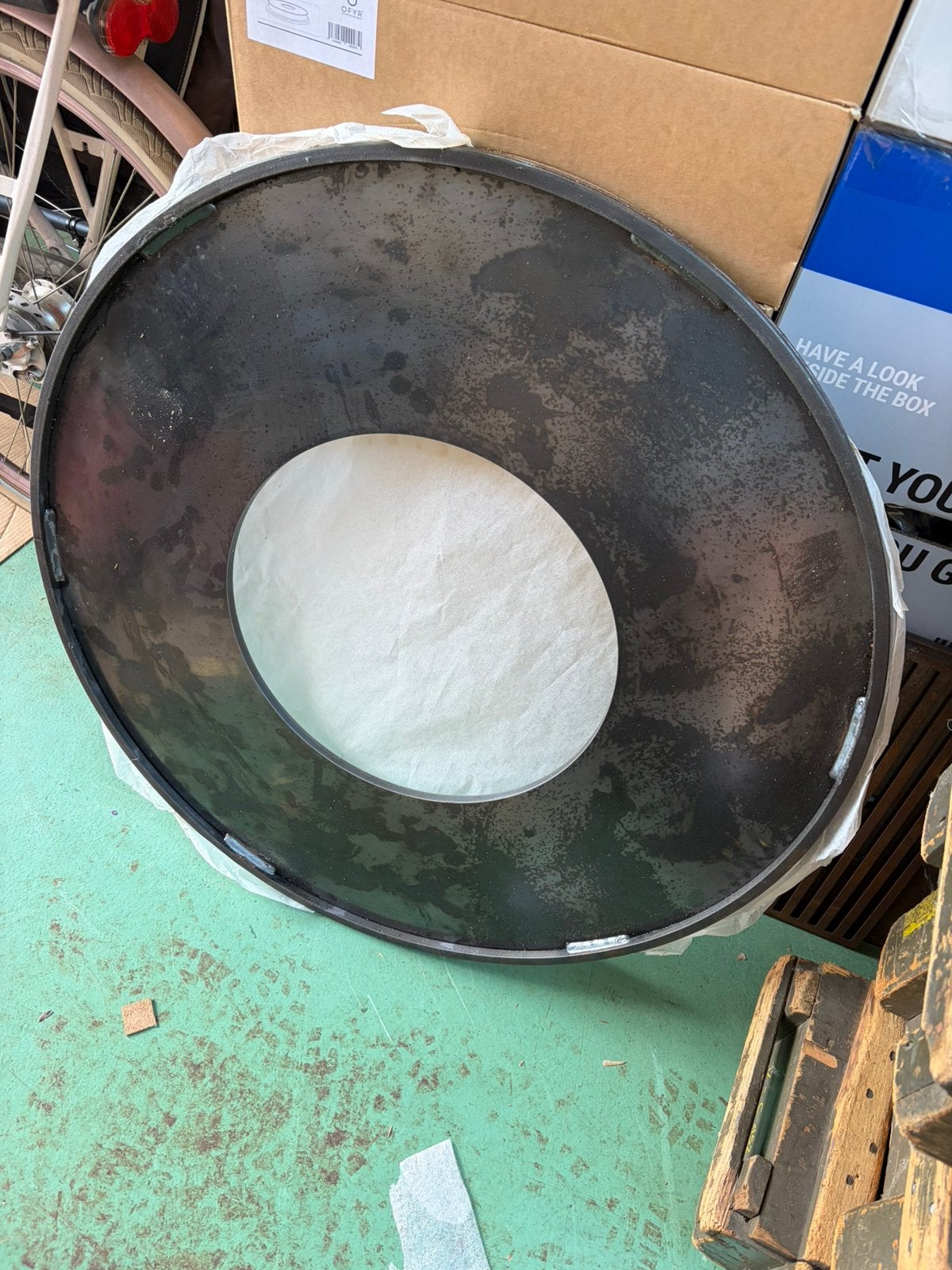 Nieuwe Ofyr kegel en bakplaat 85, Tuin en Terras, Ophalen, Nieuw