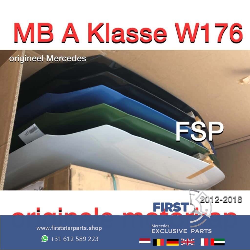 Originele Mercedes motorkap W176 A Klasse 2017 groen blauw z, Gebruikt, -, Ophalen of Verzenden, -