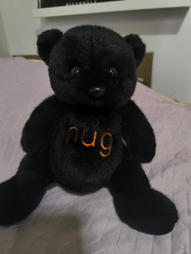Câlins en forme d'ours en peluche noir, Collections, Ours & Peluches, Enlèvement ou Envoi, Comme neuf, Autres types, Autres marques
