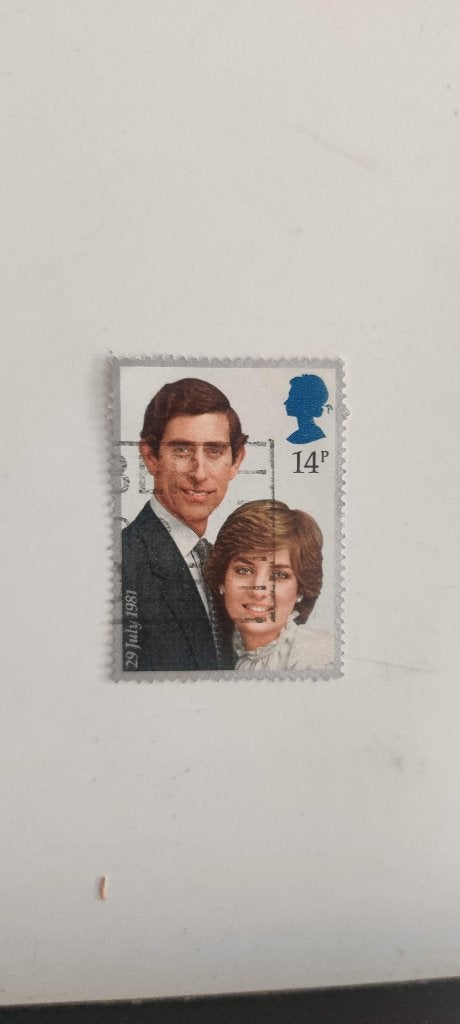 Postzegel Charles & Diana, Ophalen of Verzenden, Gestempeld, Gestempeld
