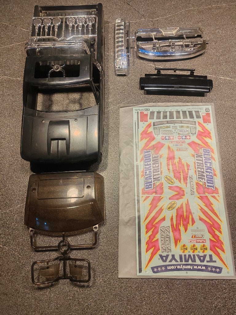 Tamiya Blackfoot Xtreme bodykit compleet, Hobby en Vrije tijd, Ophalen of Verzenden, Nieuw