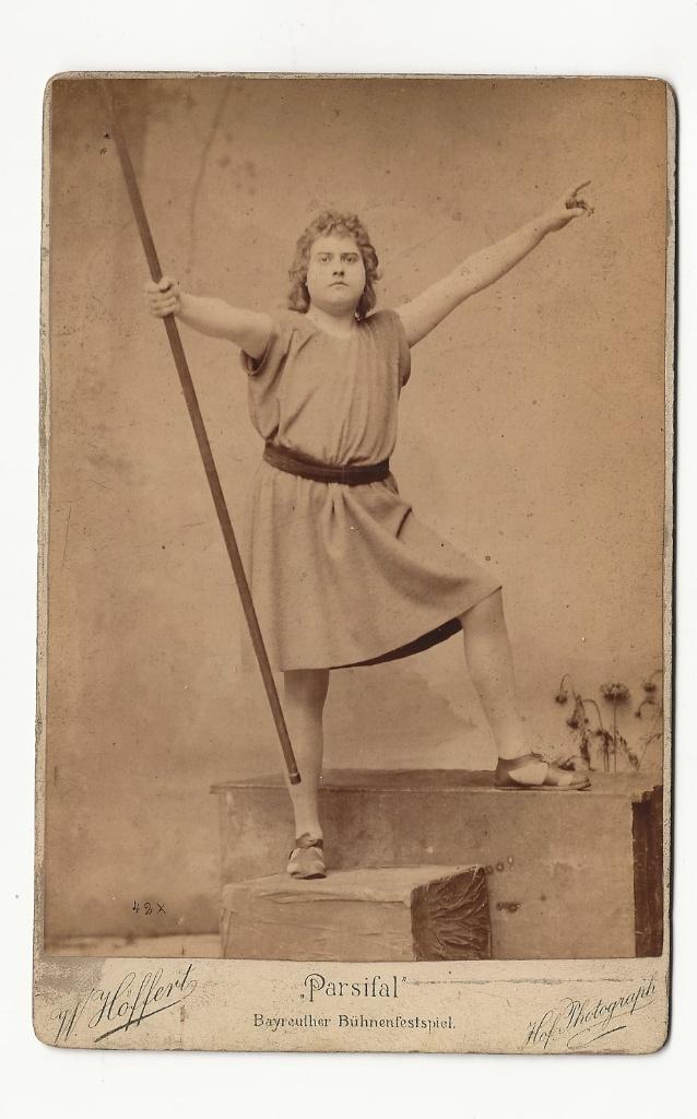 1882 bayreuth parsifal real picture tenor winkelmann UNIQUE, Foto, Ophalen of Verzenden, Zo goed als nieuw, Voor 1940
