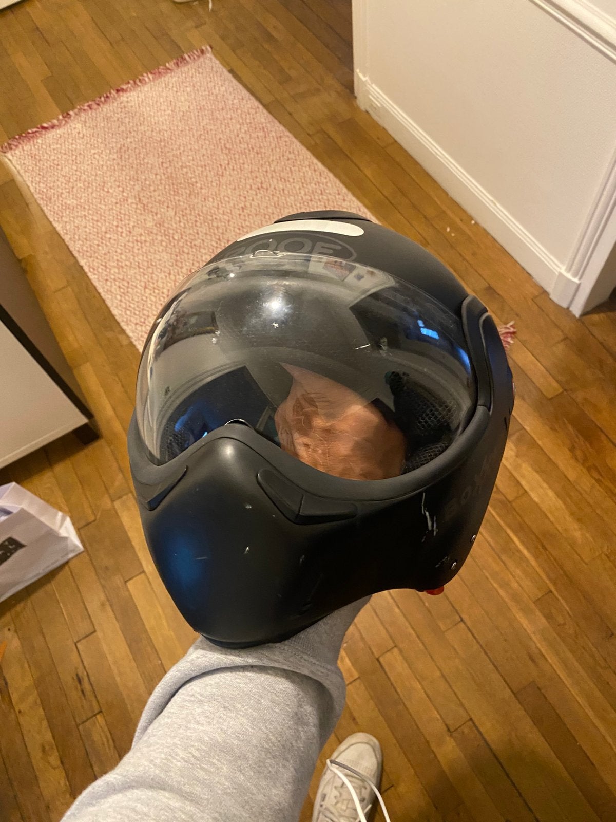 Casque moto Roof, Fietsen en Brommers, Brommerhelmen, Ophalen, Zo goed als nieuw