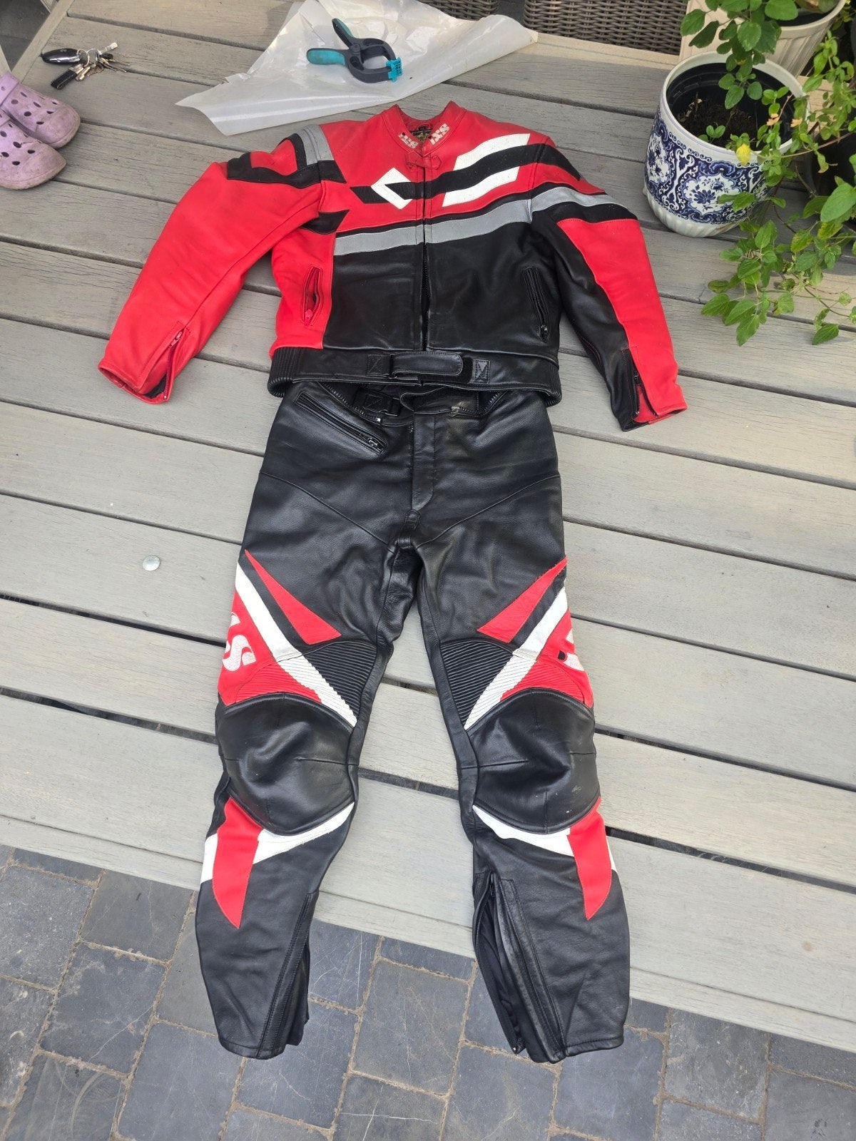 IXS / Cuirs Leofur tweedelig lederen motorpak – maat 50/48, Motoren, Kleding | Motorkleding, Ophalen