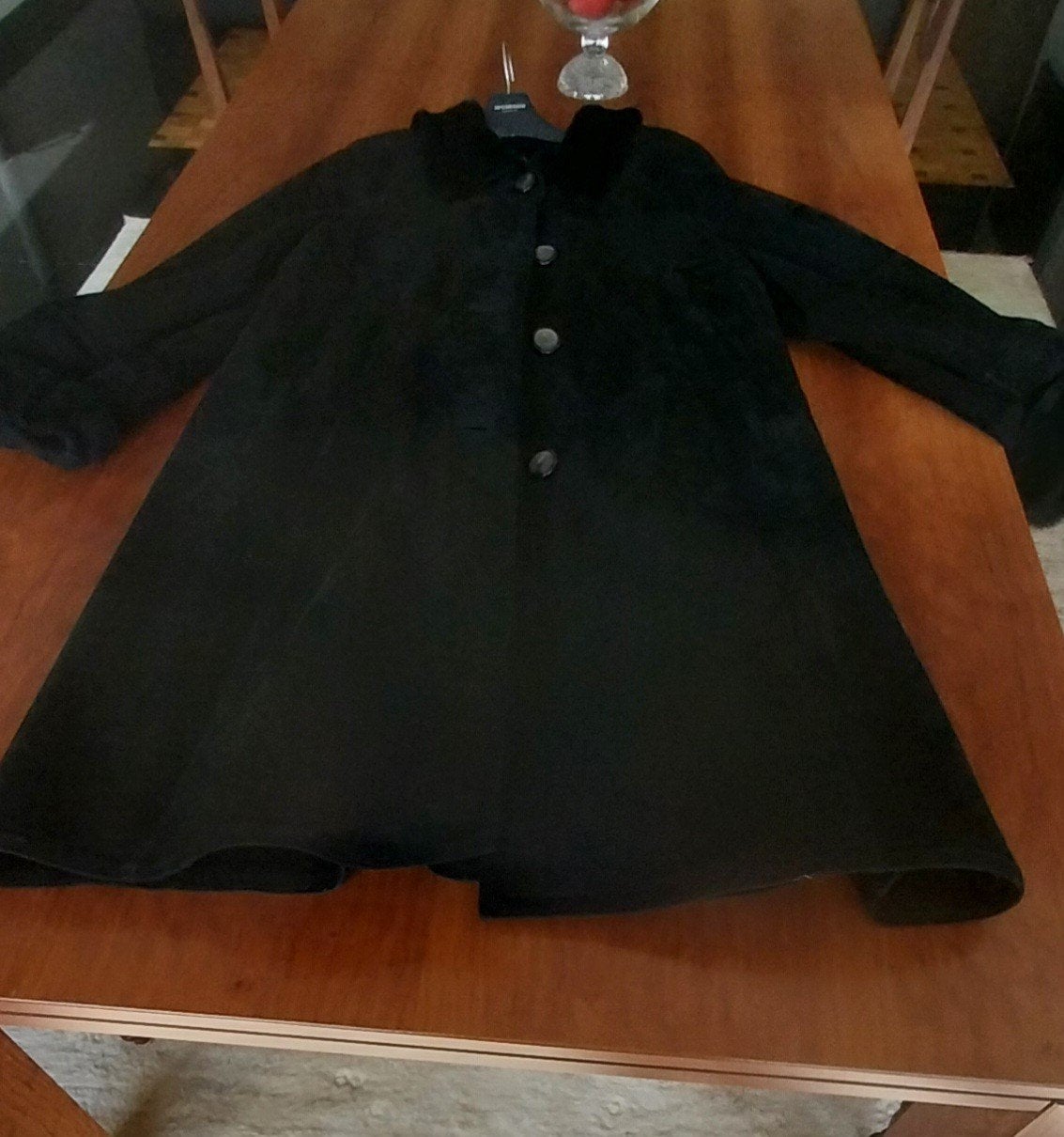 Mouton retourné zwart in nieuwe staat     maat 46, Kleding | Dames, Ophalen, Zwart, Maat 46/48 (XL) of groter, Zo goed als nieuw