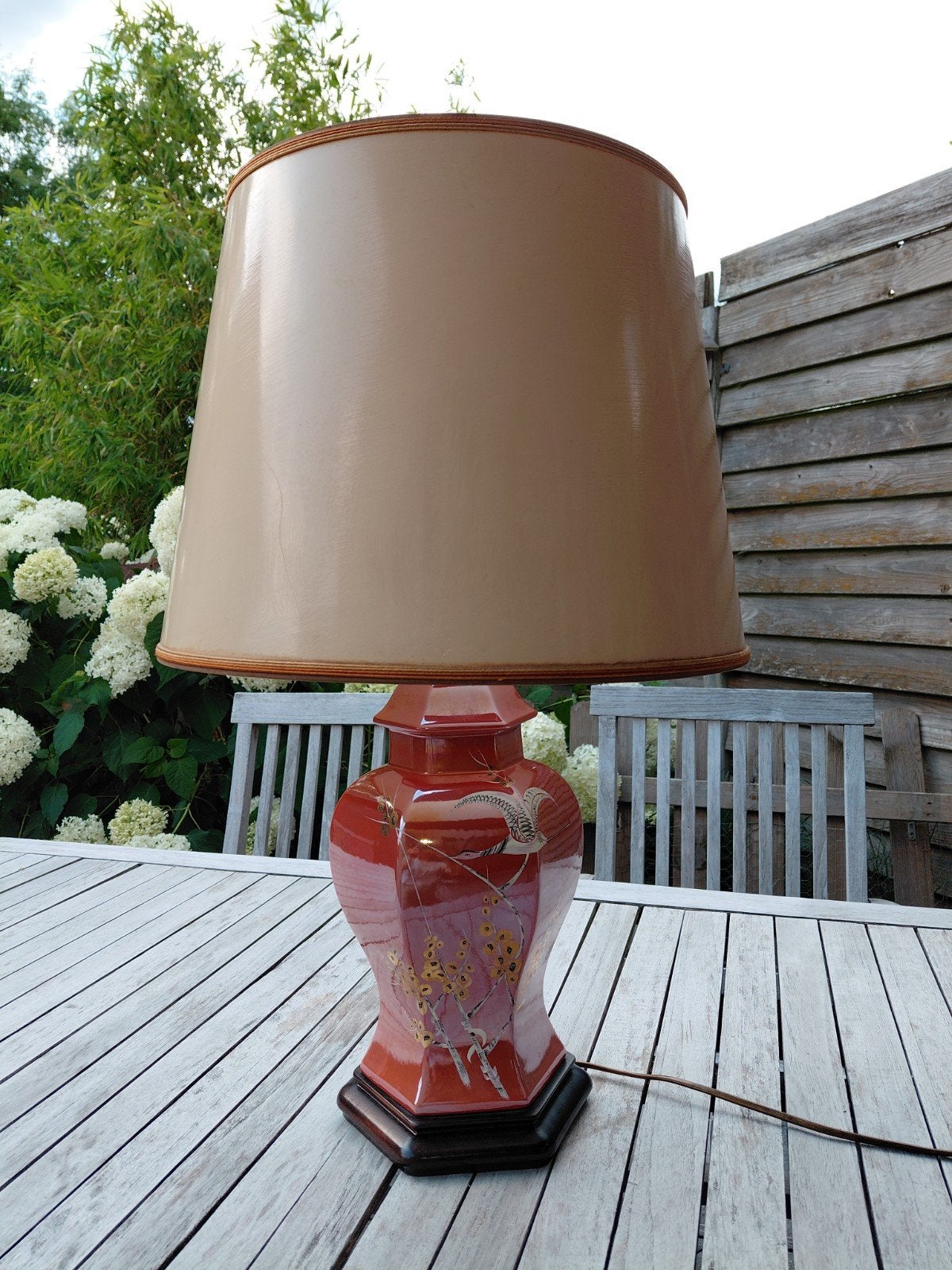 Chinoise vintage lamp, Ophalen