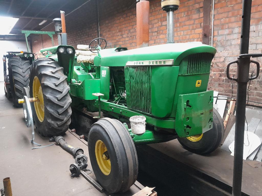 John deere 5020, Ophalen, Oldtimer, John Deere