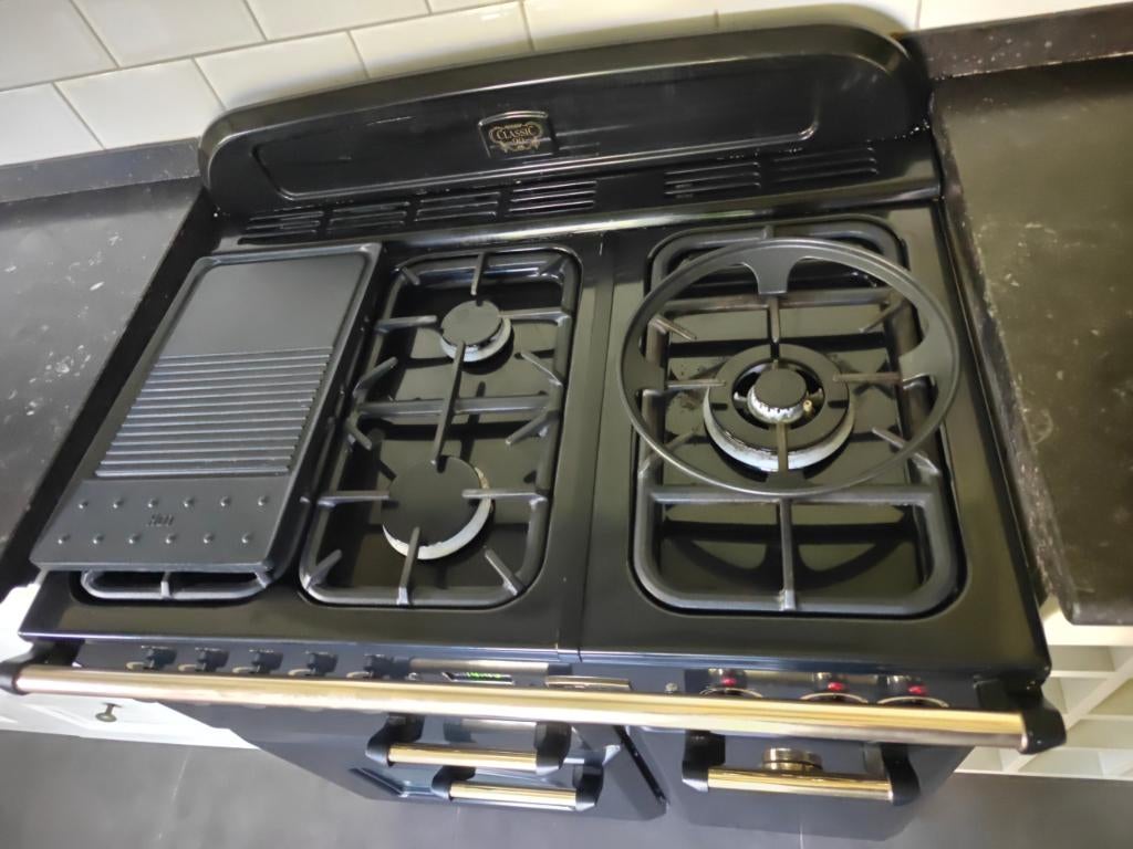 Cuisinière FalconClassic 90 - gaz + four - cuisine de luxe, Gaz, Gril, Comme neuf, Enlèvement