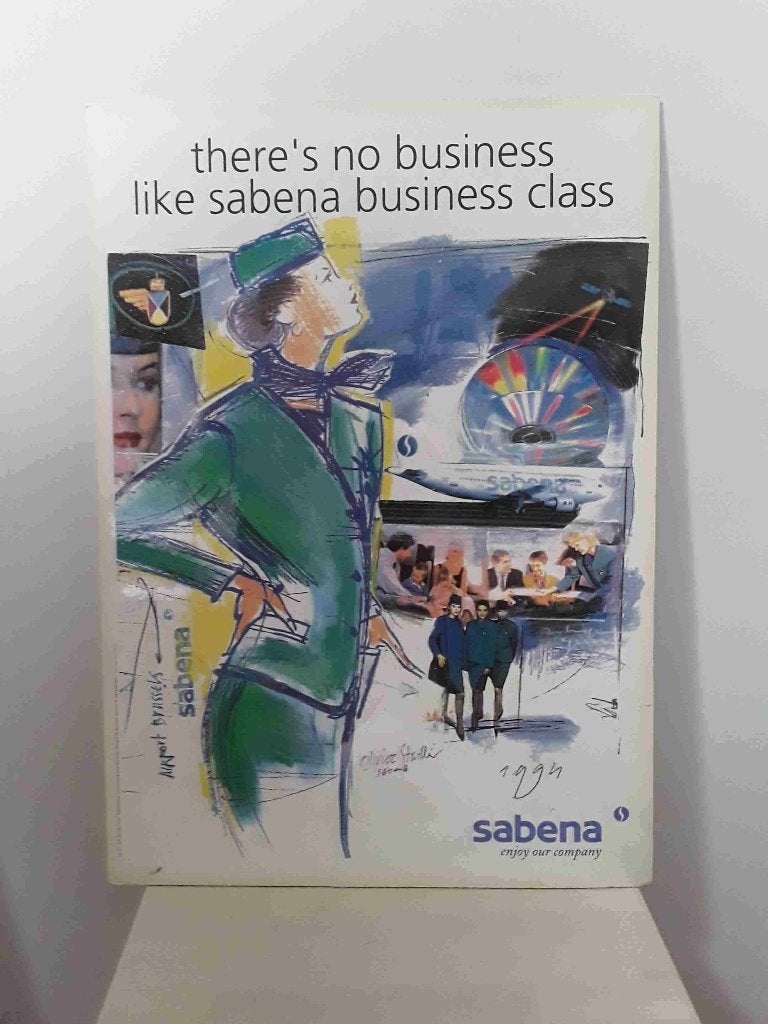Sabena poster (origineel), Ophalen, Zo goed als nieuw
