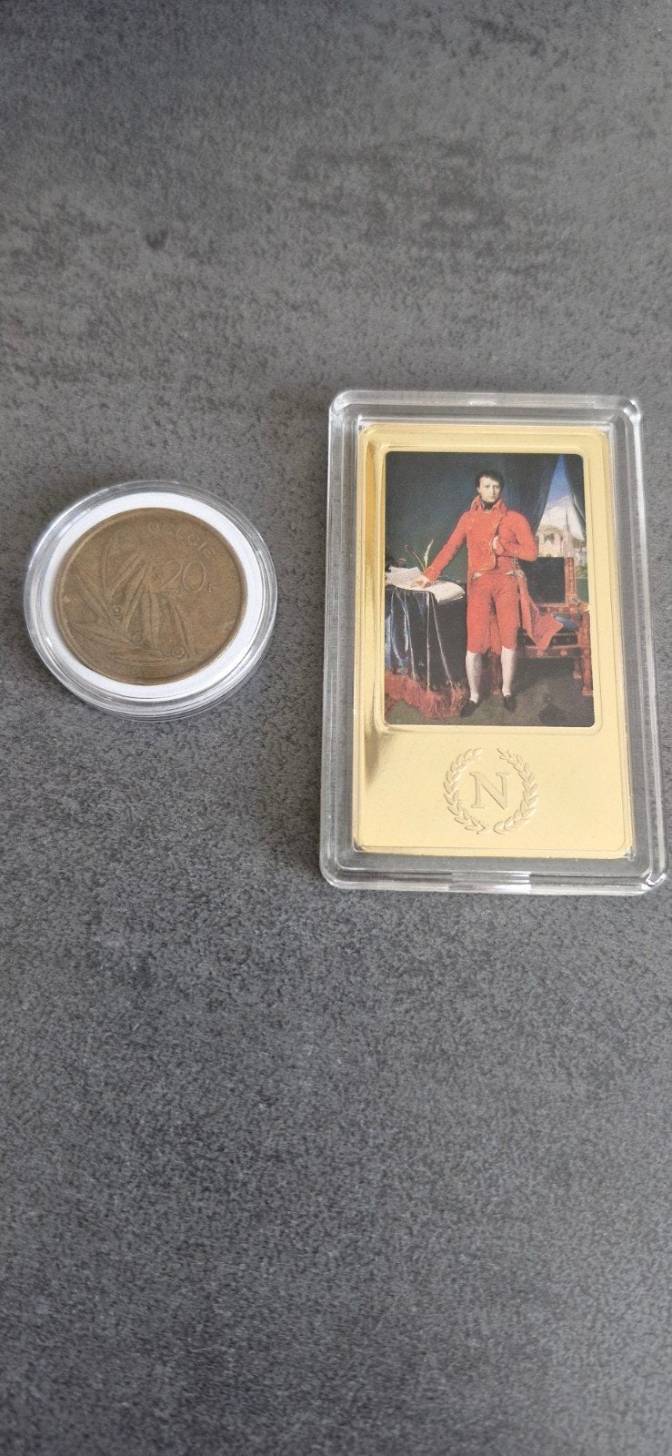 Kleine herdenkingsstaaf voor Napoleon, Ophalen of Verzenden, Overige materialen