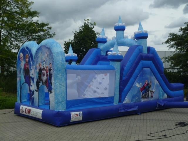 Springkasteel Frozen te koop, Enlèvement, Comme neuf