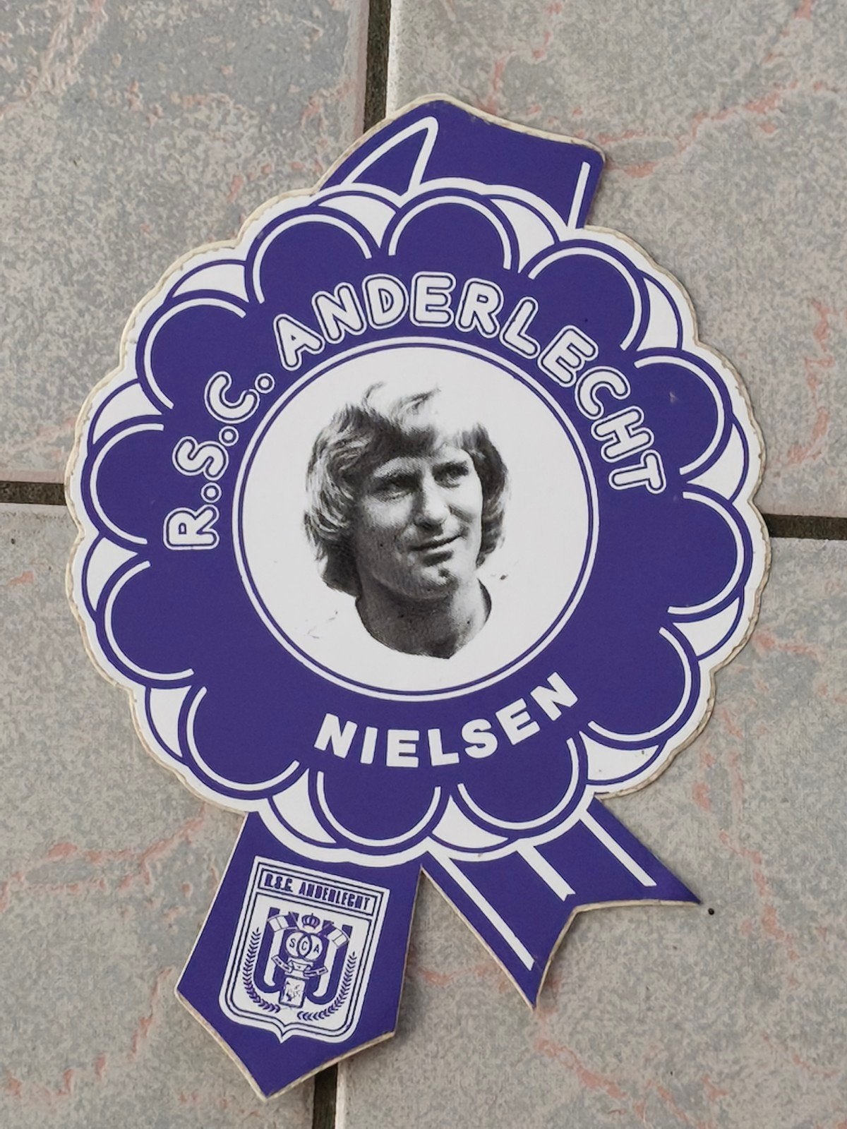 Autocollant sticker RSC Anderlecht Nielsen, Collections, Enlèvement ou Envoi