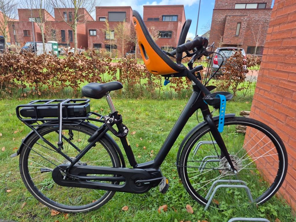 Elektrische damesfiets met of zonder baby stoeltje, Fietsen en Brommers, Elektrische fietsen, Gebruikt, 47 tot 51 cm, Minder dan 30 km per accu