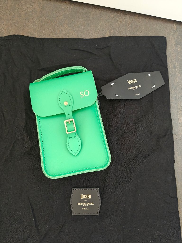 Sac à jumelles Cambridge Satchel x Wicked Mini, vert, Enlèvement ou Envoi, Neuf, Vert, Sac à bandoulière