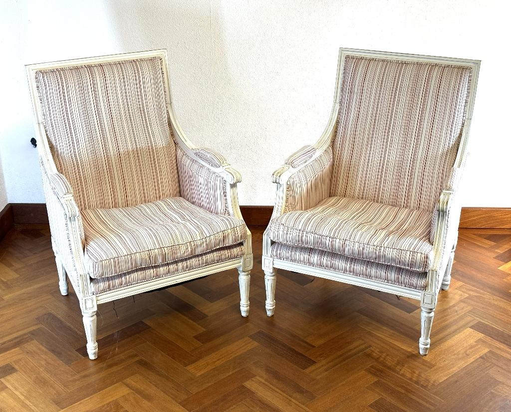 1 paar klassieke fauteuils in goede staat. Stoelen, Huis en Inrichting, Fauteuils, Ophalen, Gebruikt, Stof, 50 tot 75 cm