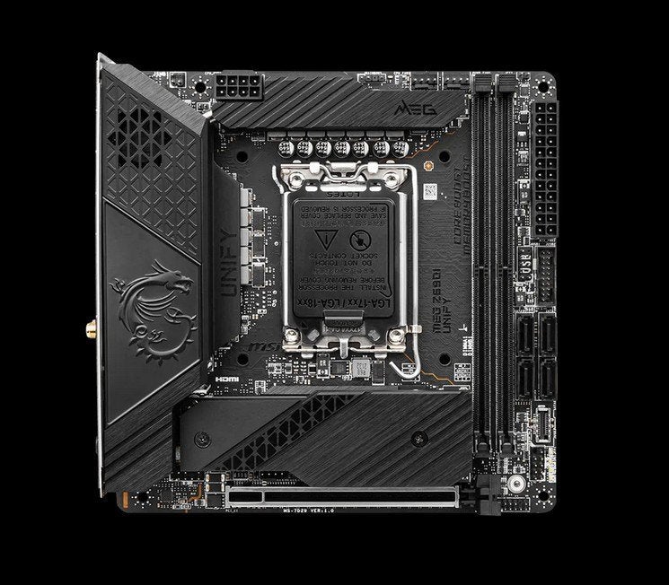 MSI MEG Z690i UNIFY ITX Motherboard, Computers en Software, Moederborden, LGA 1700, Ophalen of Verzenden, Zo goed als nieuw, Mini-ITX