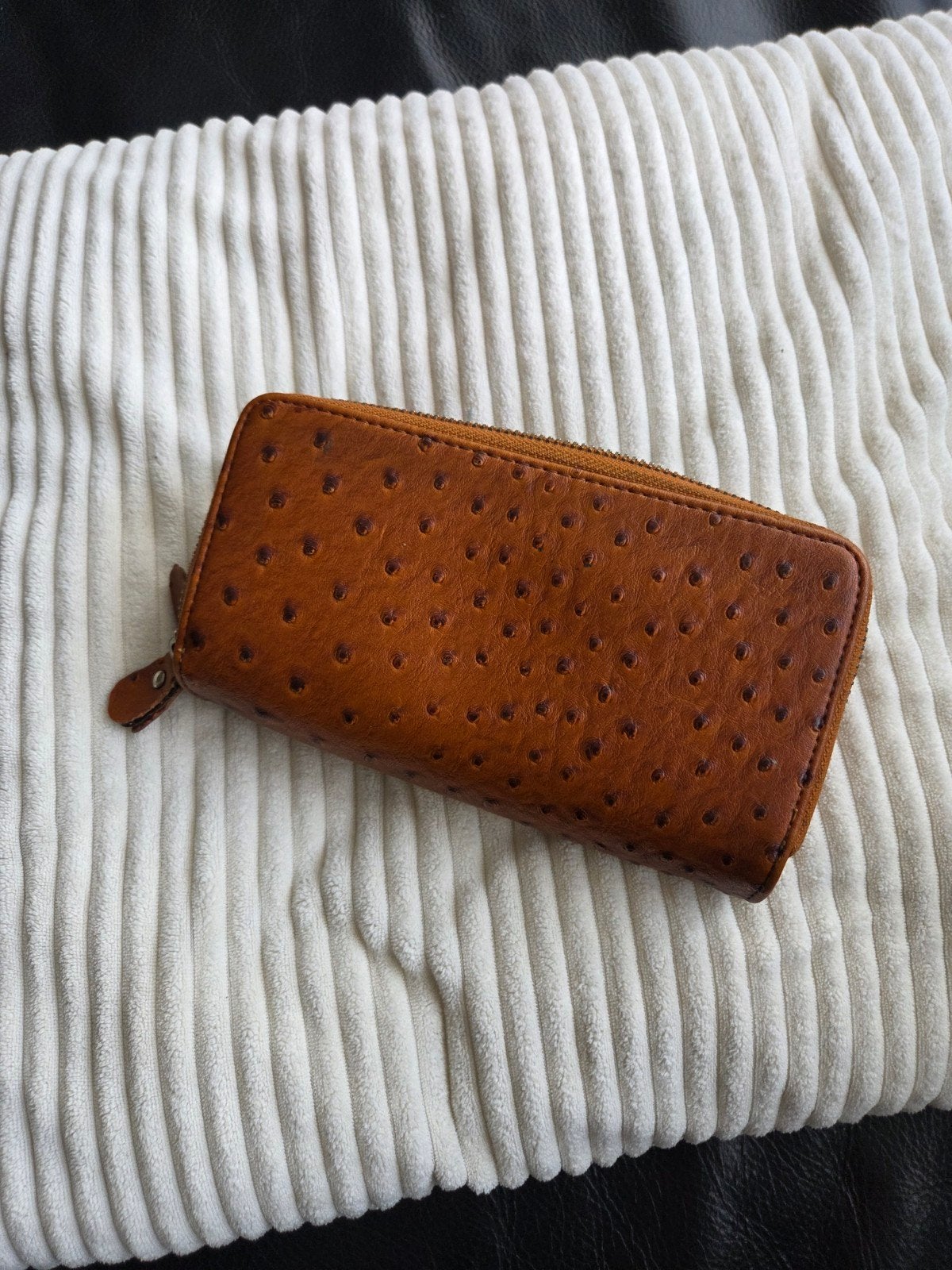 Porte feuille peau d’autruche, Bijoux, Sacs & Beauté, Porte-monnaie & Portefeuilles, Enlèvement ou Envoi