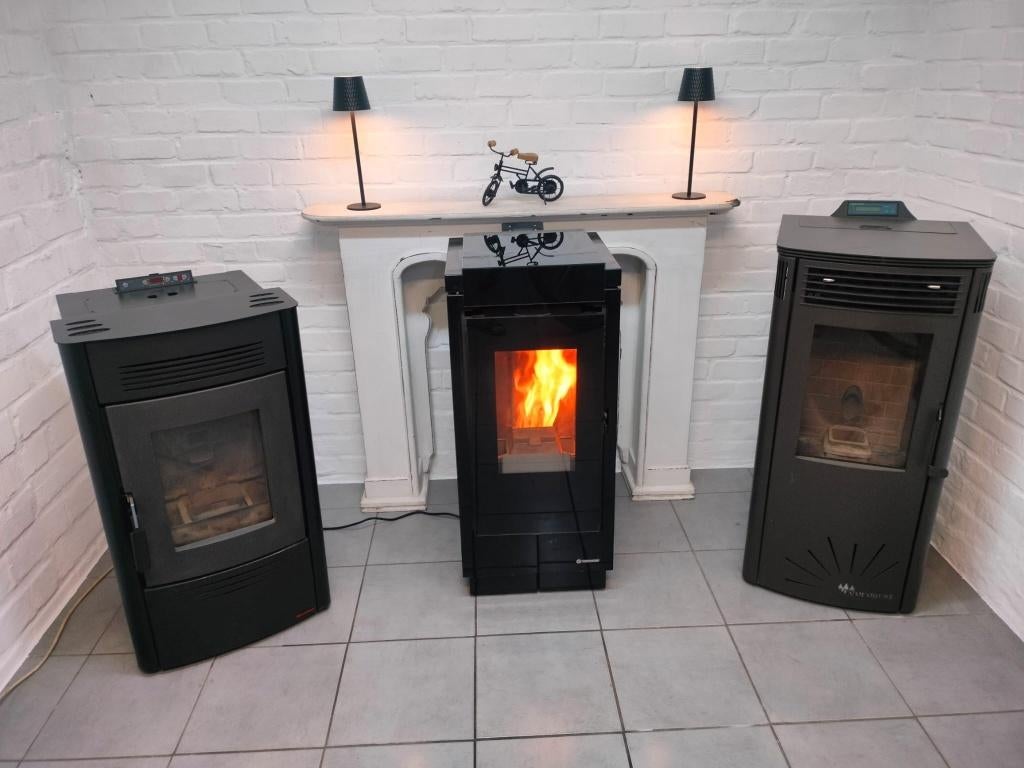 3 x top occasie pelletkachels onder 1000 euro !!, Huis en Inrichting, Ophalen, Gebruikt, Pelletkachel, Vrijstaand
