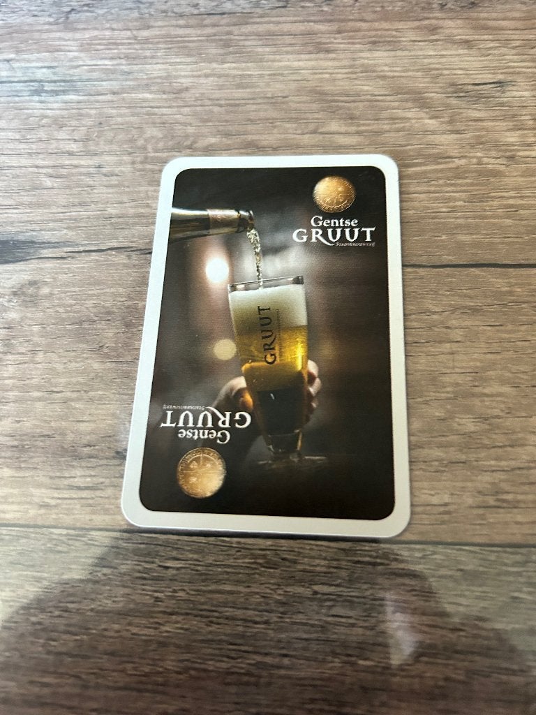 1 speelkaart brouwerij gruut gent, Enlèvement ou Envoi, Neuf, Carte(s) à jouer