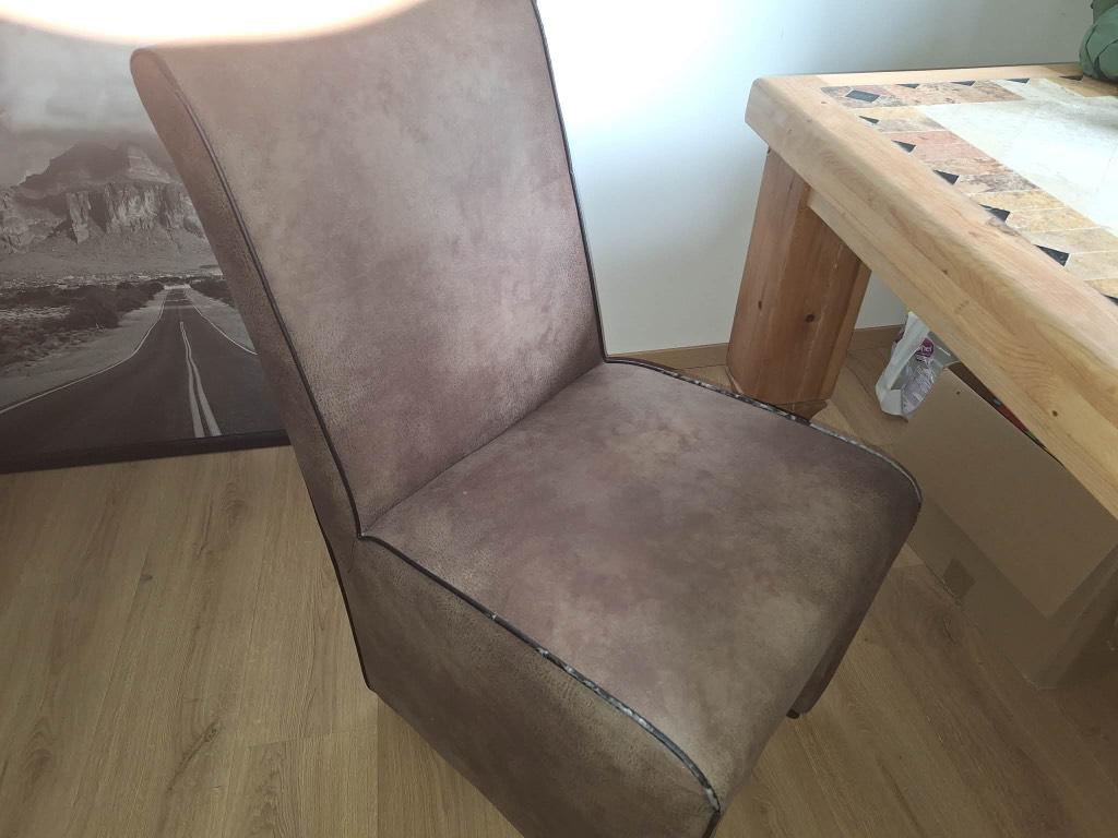4 chaises de salle à manger, Enlèvement, Utilisé, Brun, Quatre