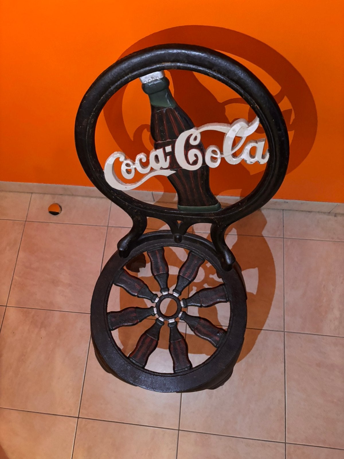 Coca cola font stoel, Ophalen, Gebruikt, Gebruiksvoorwerp