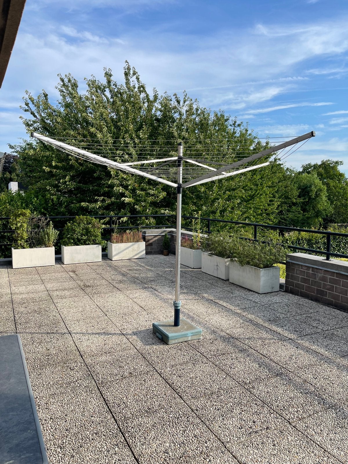 Droogmolen brabantia met zware voet en originele hoes, Tuin en Terras, Droogmolens en Wasrekken, Ophalen, Gebruikt, Droogmolen