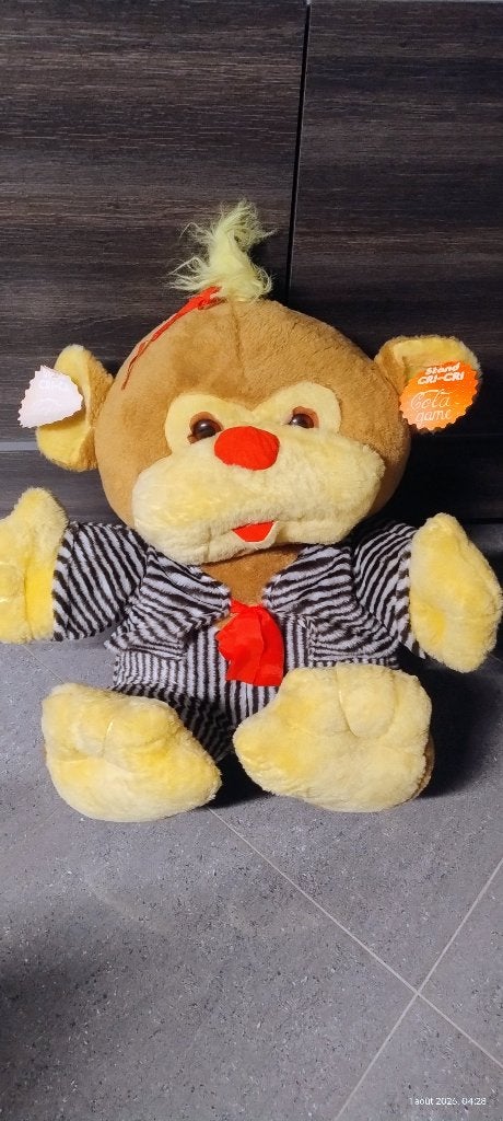 Peluche 1980, Collections, Enlèvement, Winnie l'Ourson ou amis, Comme neuf, Peluche