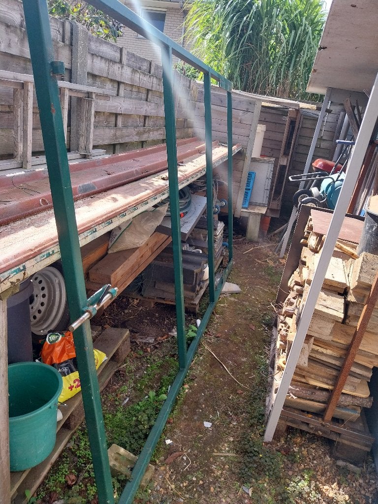 Poort, Jardin & Terrasse, Portes de jardin, 200 cm ou plus, Portail battant, Utilisé, Autres matériaux