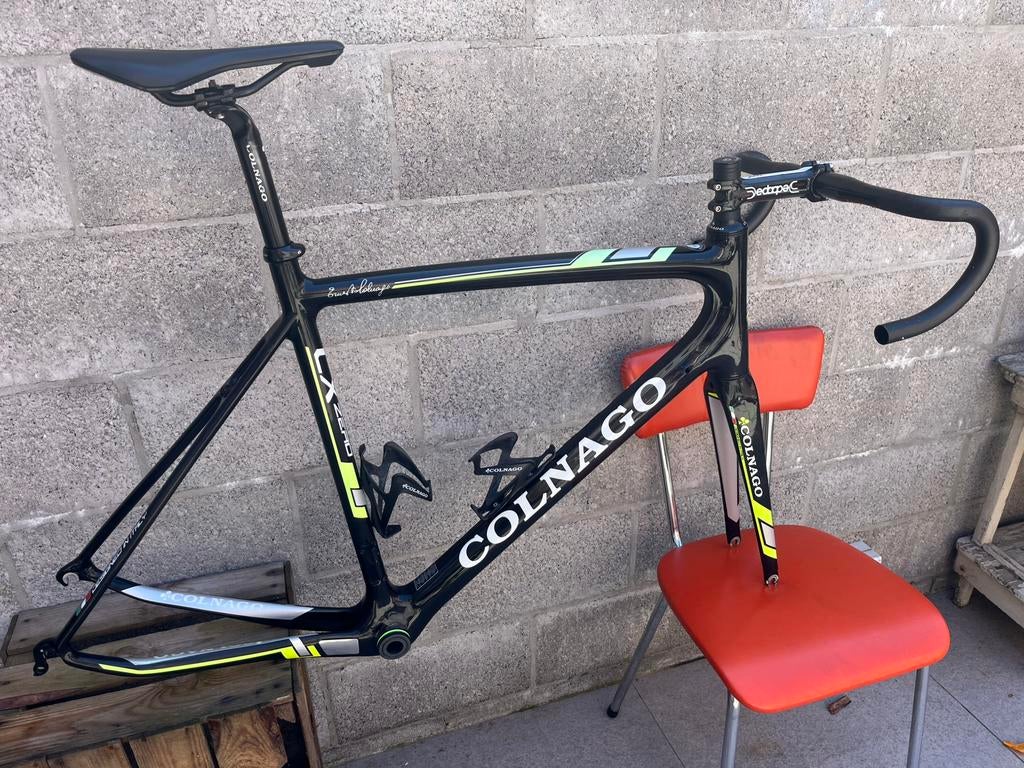Framset Colnago voir description, Enlèvement ou Envoi, Cadre, Utilisé, Carbone