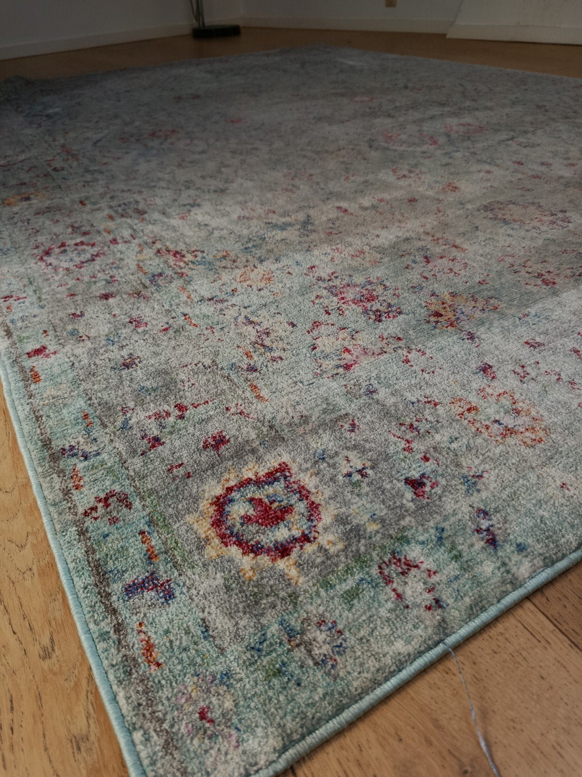 Grand tapis vintage oriental 200x300 cm - Multicolore, Maison & Meubles, Ameublement | Tapis & Moquettes, Enlèvement, Bleu